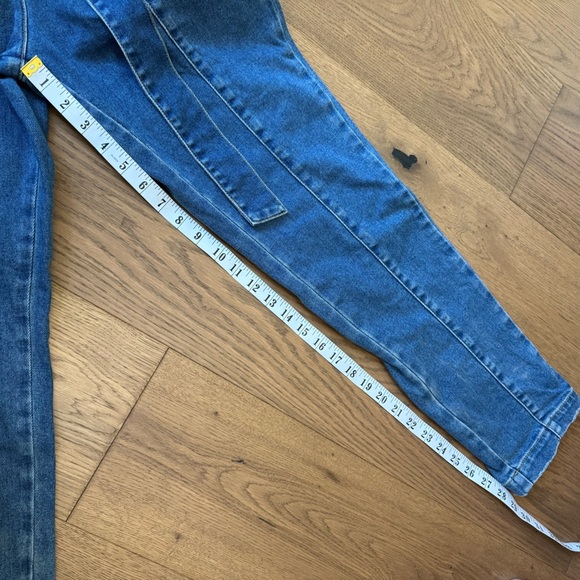 Retrofete Tori Denim Jean Jumpsuit - Size M - Like New - Medium Wash Blue - Picture 9 of 15